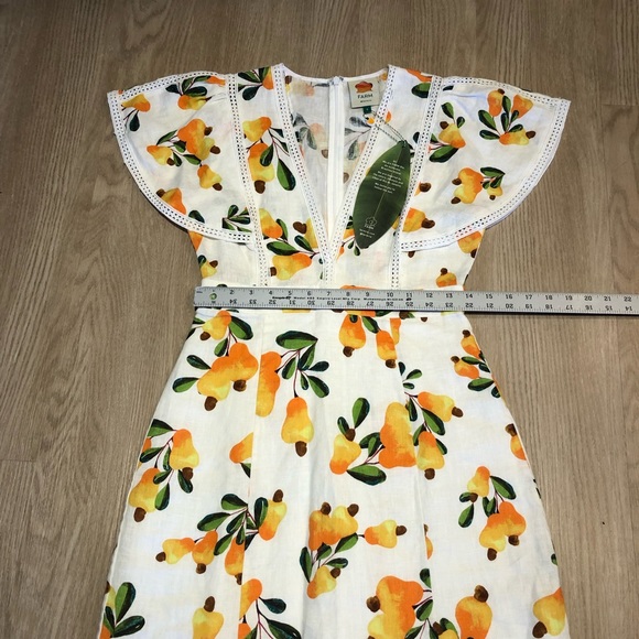 RARE FARM Rio Linen Cashew Dress - Picture 13 of 14